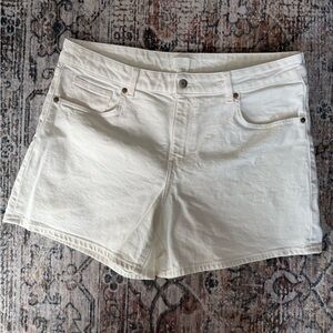 H&M Women's White Jean Shorts